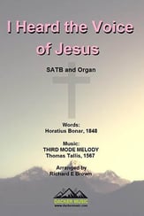 I Heard the Voice of Jesus SATB choral sheet music cover